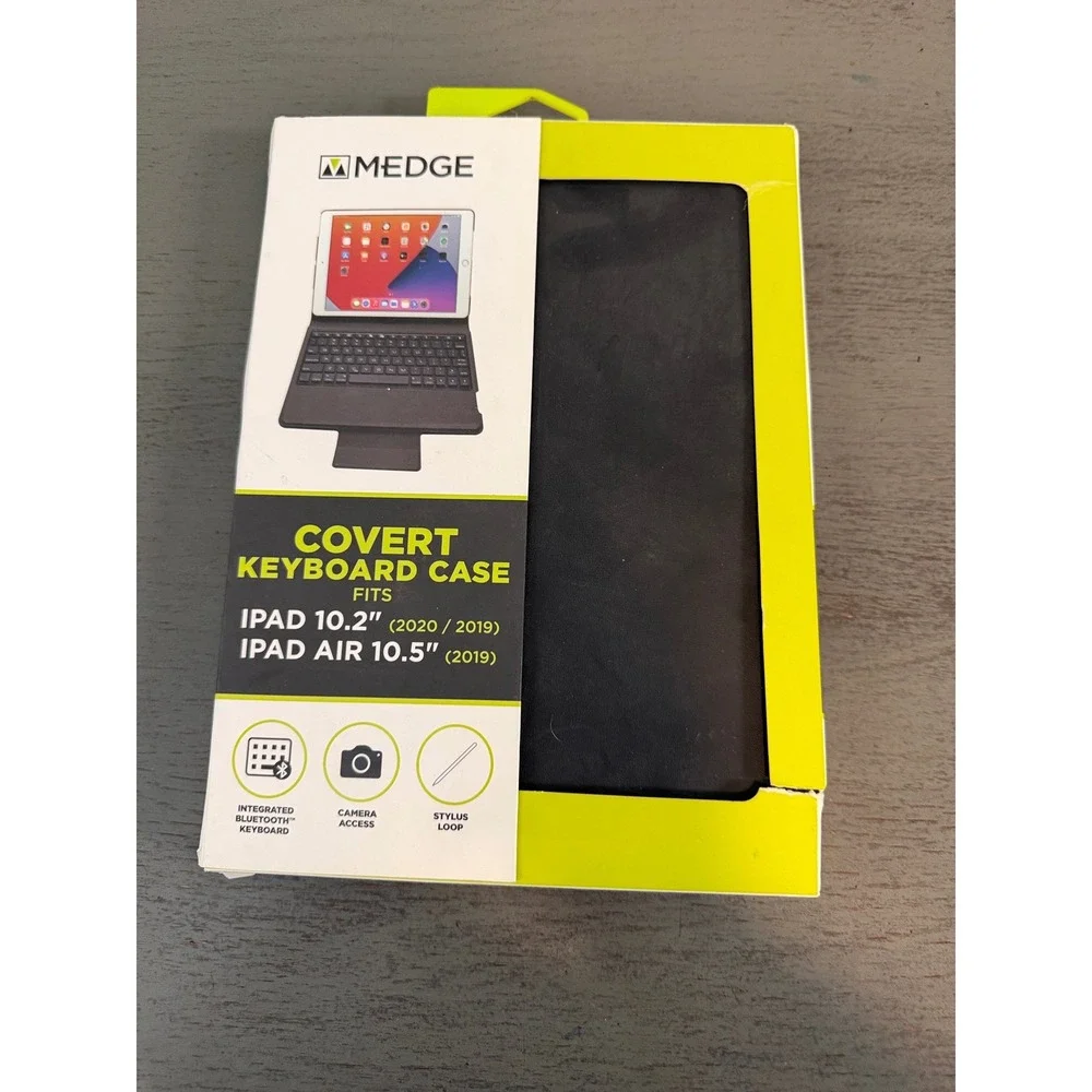 M-Edge Covert Keyboard Case for iPad 10.2 iPad Air 10.5 Bluetooth Black Folio